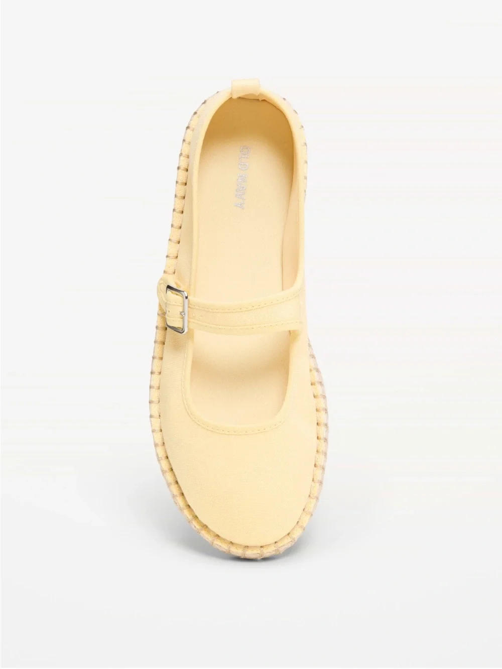 Old navy NWT Mary Jane Espadrille Flats for Women Size 9 Golden straw